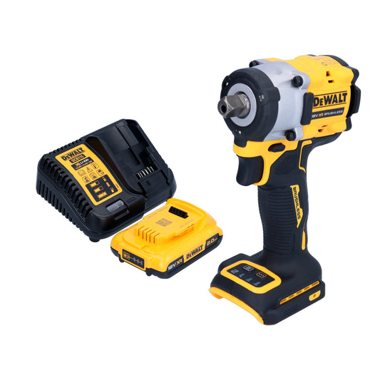 DeWalt DCF 922 D1 Akku Schlagschrauber 18 V 406 Nm 1/2" Brushless + 1x Akku 2,0 Ah + Ladegerät