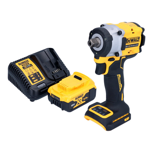 Clé à chocs sans fil DeWalt DCF 922 P1 18 V 406 Nm 1/2" sans balai + 1x batterie 5,0 Ah + chargeur