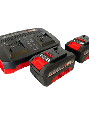 Einhell Starter Kit Power X Change 2x batterie 4,0 Ah + double chargeur (4512112)