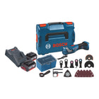 Bosch GOP 18V-34 Professional Batterie Multi Cutter 18 V Starlock Plus + 2x batteries 4,0 Ah + chargeur + 17 accessoires + L-Boxx