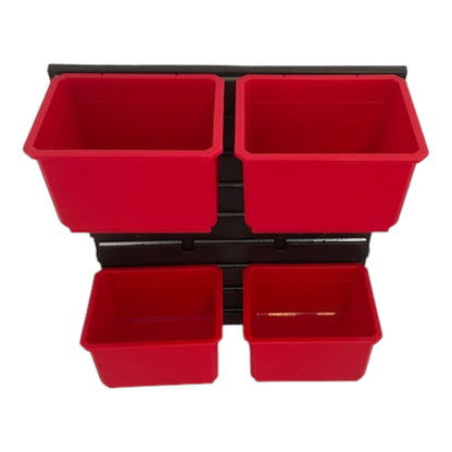 Toolbrothers Rhino Container Set No. 1 Mur d'atelier 39 x 35 cm avec 4 conteneurs pour valises RHINO