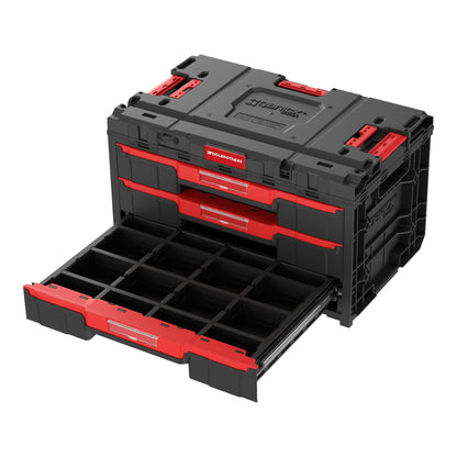 Toolbrothers RHINO XXL Drawer 3 ECO Vario+ Werkzeugkoffer Schubladenkoffer 587 x 380 x 340 mm 27 l stapelbar IP54 mit drei Schubladen