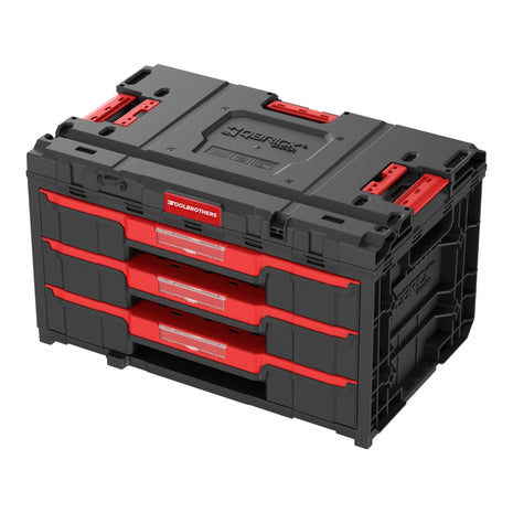 Toolbrothers RHINO XXL Drawer 3 ECO Vario+ Werkzeugkoffer Schubladenkoffer 587 x 380 x 340 mm 27 l stapelbar IP54 mit drei Schubladen