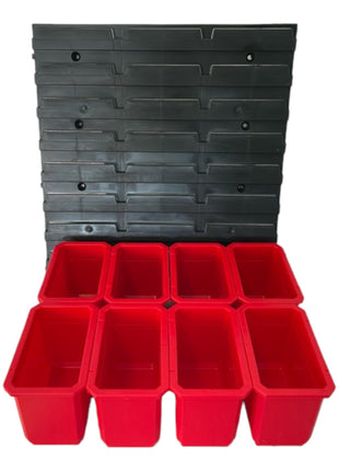 Toolbrothers RHINO Container Set N° 2 mur d'atelier 39 x 35 cm avec 8 conteneurs pour valises RHINO