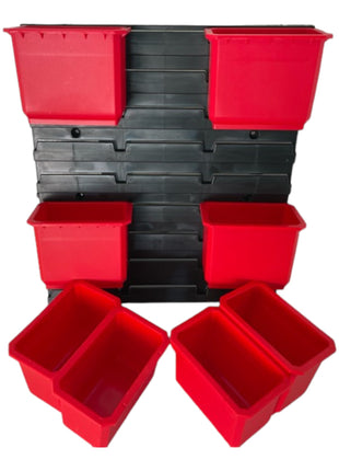 Toolbrothers RHINO Container Set N° 2 mur d'atelier 39 x 35 cm avec 8 conteneurs pour valises RHINO