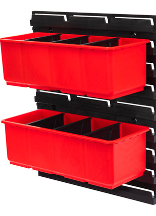 Toolbrothers RHINO Container Set N° 5 mur d'atelier 39 x 35 cm avec 2 conteneurs pour valises RHINO XXL et organiseur