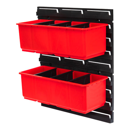 Toolbrothers RHINO Container Set N° 5 mur d'atelier 39 x 35 cm avec 2 conteneurs pour valises RHINO XXL et organiseur