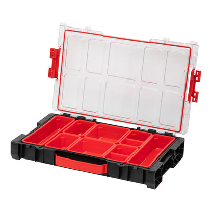 Toolbrothers RHINO coffret à outils RHINO L mallette à outils ECO Basic 450 x 332 x 171 mm 12 l IP54 + 2x RHINO L organisateur ECO hauteur M boîtes 452 x 296 x 79 mm 5 l empilable IP54