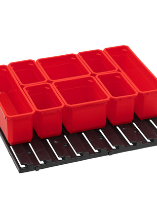 Toolbrothers RHINO Container Set N° 7 Mur d'atelier 39 x 35 cm avec 8 conteneurs pour RHINO L Organisateur hauteur XL