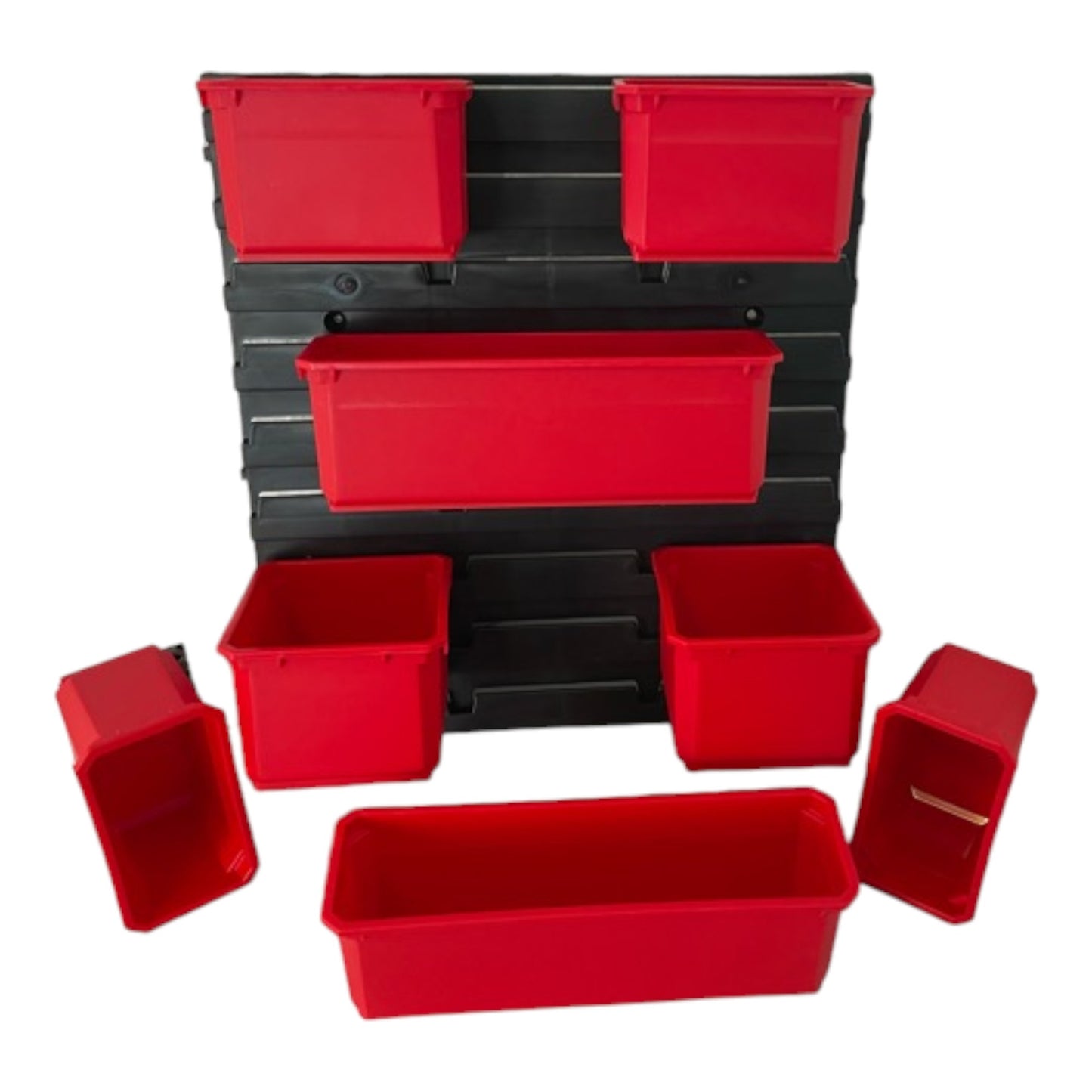 Toolbrothers RHINO Container Set N° 7 Mur d'atelier 39 x 35 cm avec 8 conteneurs pour RHINO L Organisateur hauteur XL