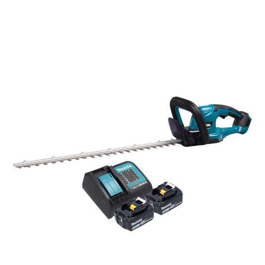 Taille-haie à batterie Makita DUH 607 SM2 18 V 60 cm + 2x batteries 4,0 Ah + chargeur