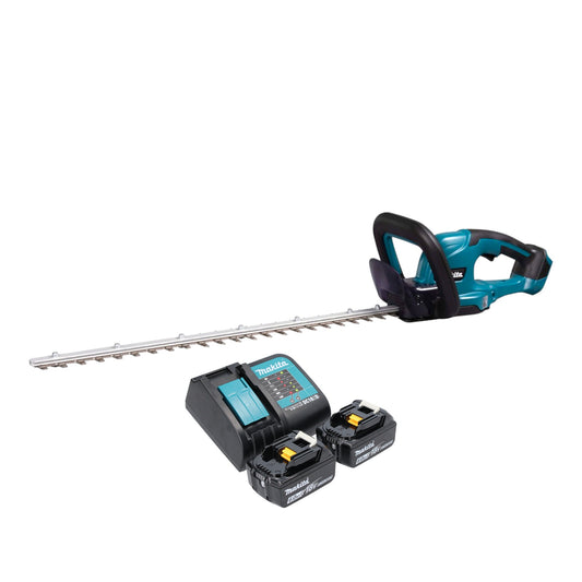 Taille-haie à batterie Makita DUH 607 SG2 18 V 60 cm + 2x batteries 6,0 Ah + chargeur