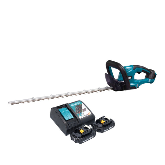 Makita DUH 607 RA2 Akku Heckenschere 18 V 60 cm + 2x Akku 2,0 Ah + Ladegerät