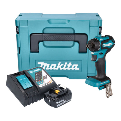 Makita DDF 083 RF1J Akku Bohrschrauber 18 V 40 Nm 1/4'' Brushless + 1x Akku 3,0 Ah + Ladegerät + Makpac