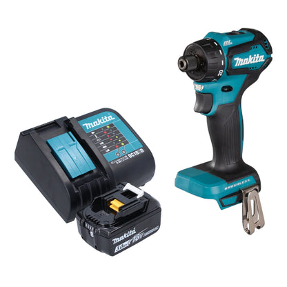 Makita DDF 083 SF1 perceuse-visseuse sans fil 18 V 40 Nm 1/4'' sans balai + 1x batterie 3,0 Ah + chargeur