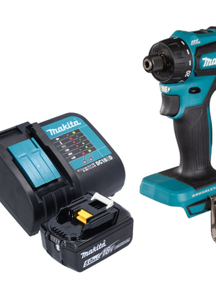 Makita DDF 083 ST1 perceuse-visseuse sans fil 18 V 40 Nm 1/4'' sans balai + 1x batterie 5,0 Ah + chargeur