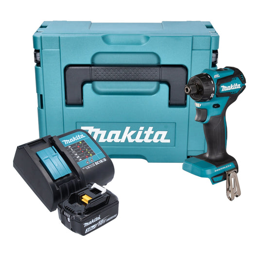 Makita DDF 083 SF1J Akku Bohrschrauber 18 V 40 Nm 1/4'' Brushless + 1x Akku 3,0 Ah + Ladegerät + Makpac