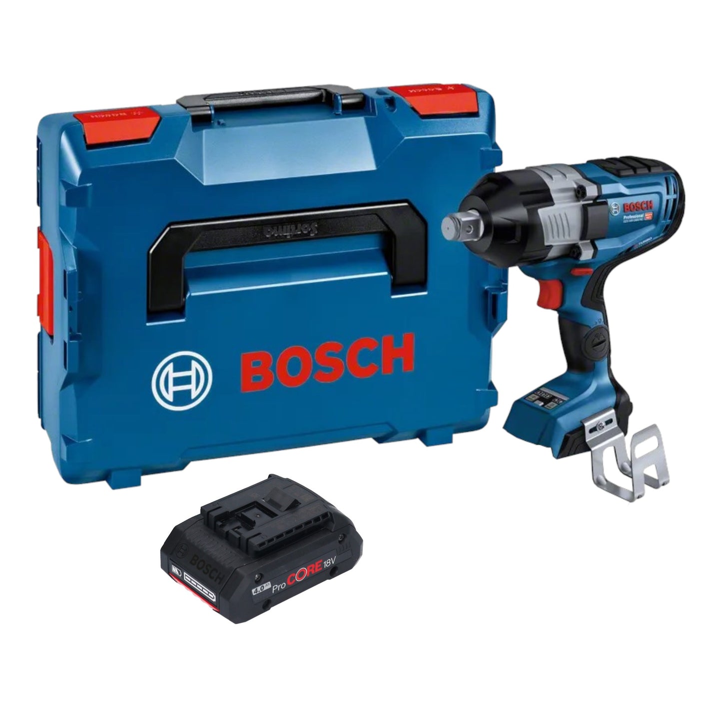 Bosch GDS 18V-1600 HC Professional clé à chocs sans fil 18 V 1600 Nm 3/4'' BITURBO Brushless + 1x batterie ProCORE 4,0 Ah + L-Boxx - sans chargeur