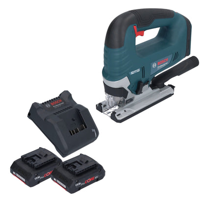 Bosch GST 18V-125 B Scie sauteuse professionnelle sans fil 18 V 125 mm sans balais + 2 batteries ProCORE 4,0 Ah + chargeur