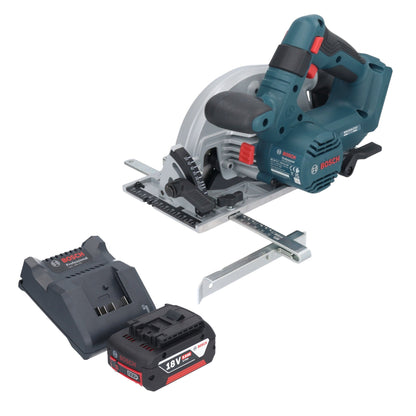 Bosch GKS 18V-57-2 Scie circulaire sans fil professionnelle 18 V 165 mm sans balais + 1 batterie 5,0 Ah + chargeur