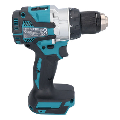 Makita DHP 489 Akku Schlagbohrschrauber ( 18 V 73 Nm Brushless ) inkl. Koffer + WellCut 101 tlg. Bit- und Bohrer Set