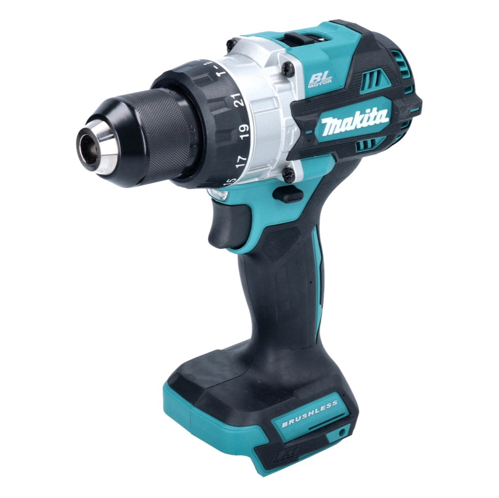 Perceuse à percussion sans fil Makita DHP 486 Z (18 V 130 Nm sans balais) avec coffret + jeu d'embouts et de forets WellCut de 101 pièces