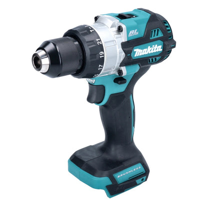 Perceuse à percussion sans fil Makita DHP 486 Z (18 V 130 Nm sans balais) avec coffret + jeu d'embouts et de forets WellCut de 101 pièces