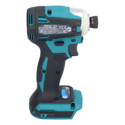 Makita DTD 172 Z Clé à chocs sans fil (18 V 180 Nm 1/4" sans balais) avec coffret + jeu d'embouts et de forets WellCut 101 pièces