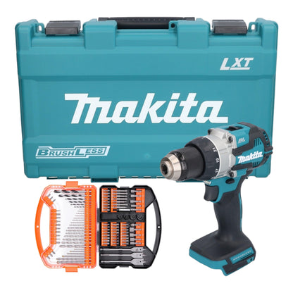 Makita DDF 489 Z perceuse-visseuse sans fil (18 V 73 Nm sans balais) avec coffret + embout WellCut 101 pièces et jeu de forets