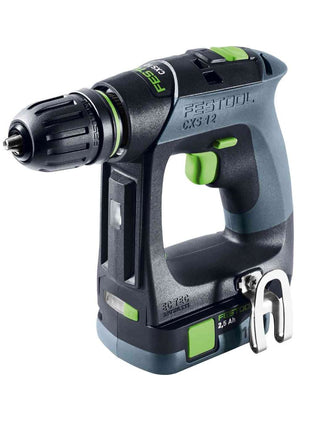 Festool CXS 12 2.5-Plus perceuse-visseuse sans fil 12 V 30 Nm sans balai (576864) + 2x batteries 2,5 Ah + chargeur + Systainer + Systainer ToolBox SYS3 TB M 137