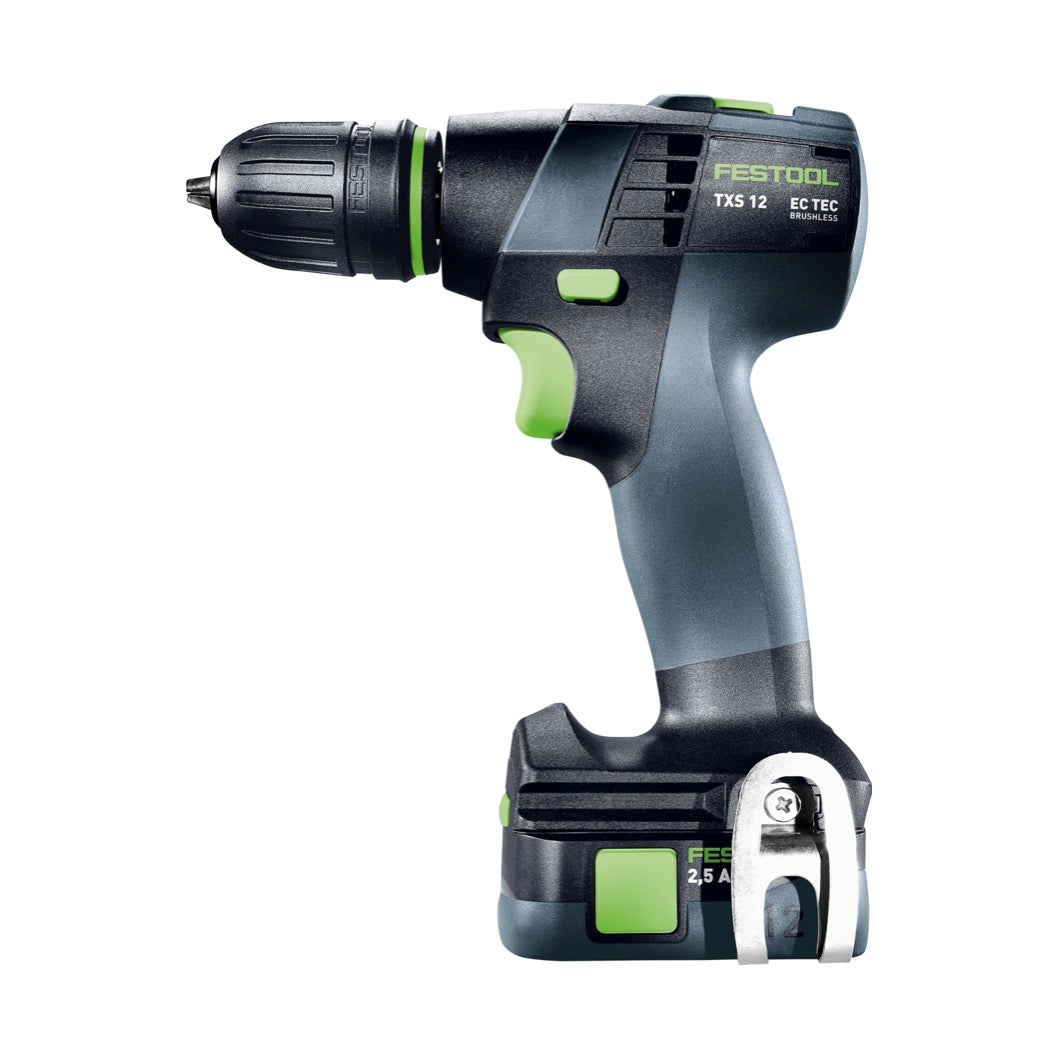 Festool TXS 12 2,5-Plus Akku Bohrschrauber 12 V 30 Nm Brushless ( 576873 ) + 2x Akku 2,5 Ah + Ladegerät + Systainer + Systainer ToolBox SYS3 TB M 137