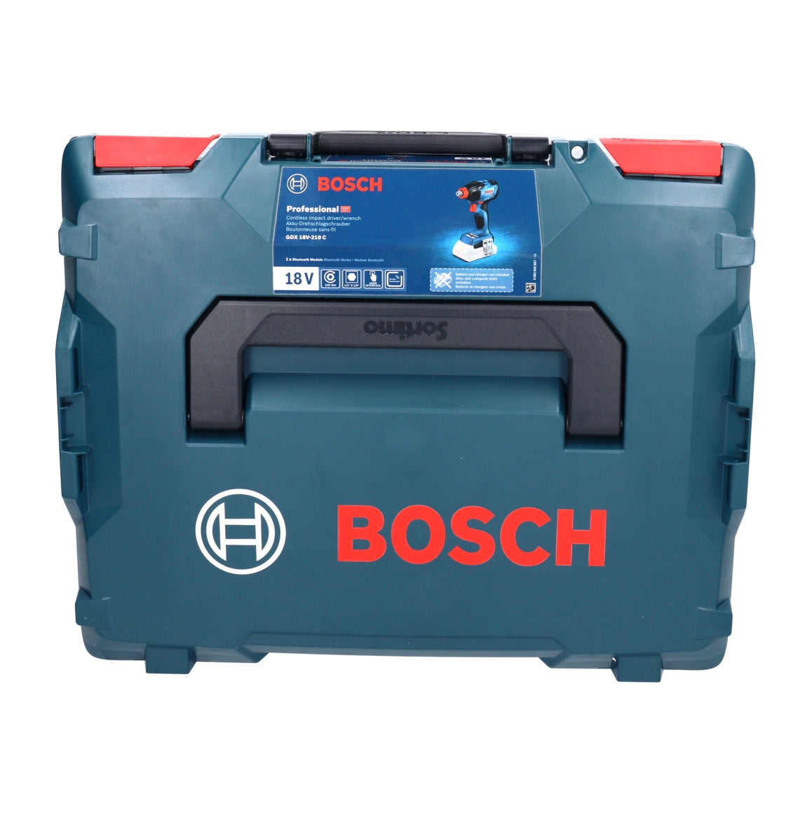 Bosch GDX 18V-210 C Professional Akku Drehschlagschrauber 18 V 210 Nm Brushless + 2x Akku 2,0 Ah + Ladegerät + L-Boxx