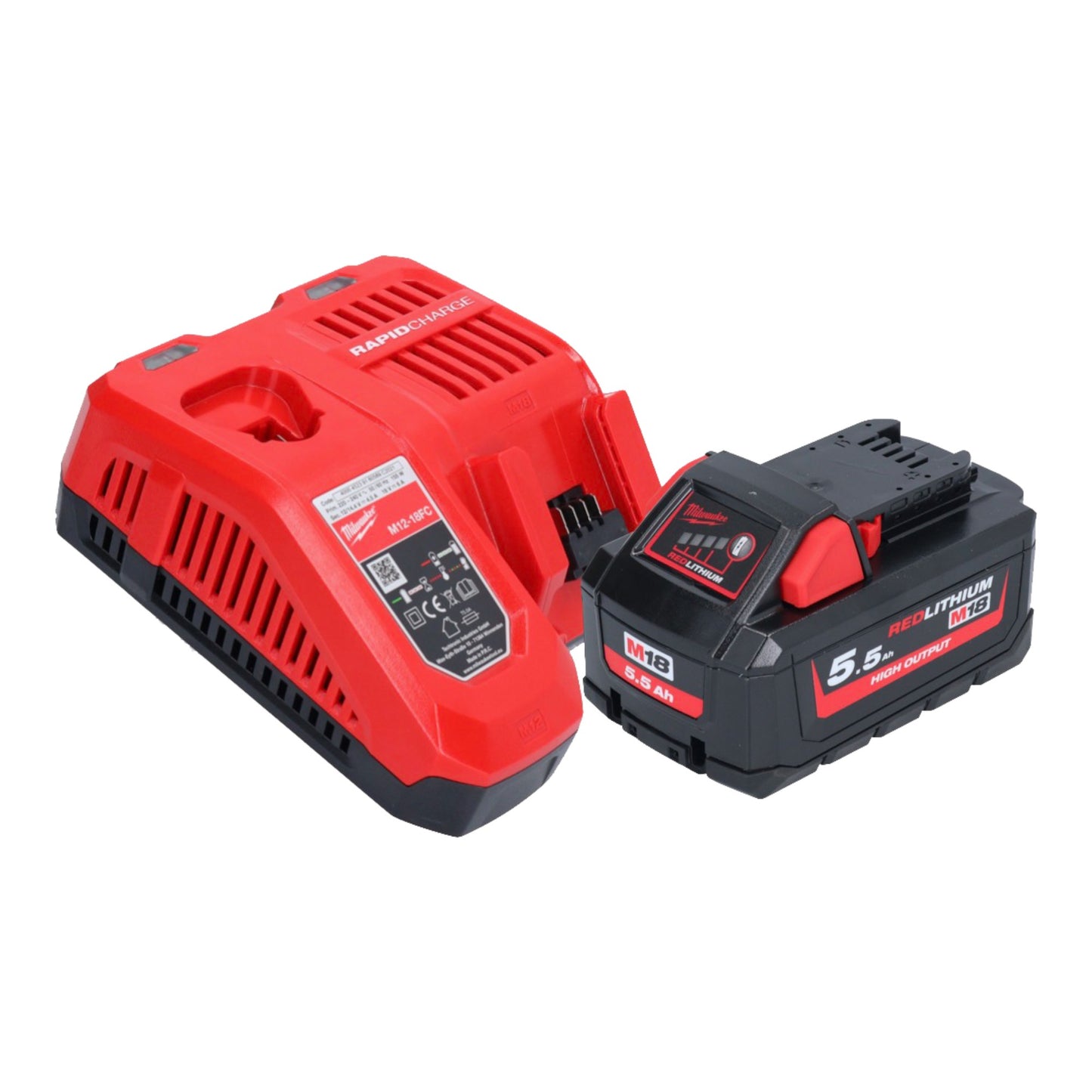 Milwaukee M18 FPS55-551 Akku Tauchsäge 18 V 165 mm Brushless + 1x Akku 5,5 Ah + Ladegerät