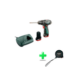 Perceuse à percussion sans fil Metabo PowerMaxx SB Basic 12 V 34 Nm (600385500) + 2x batteries 2,0 Ah + chargeur + mallette + mètre ruban Metabo 5 mètres