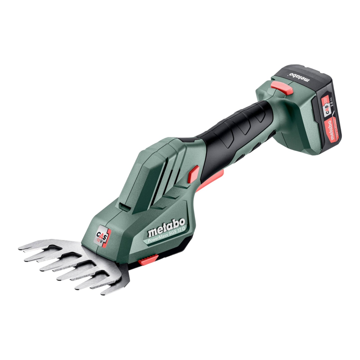 Cisaille à gazon et arbustes à batterie Metabo PowerMaxx SGS 12 Q 12 V (601608500) + 1x batterie 2,0 Ah + chargeur + sac