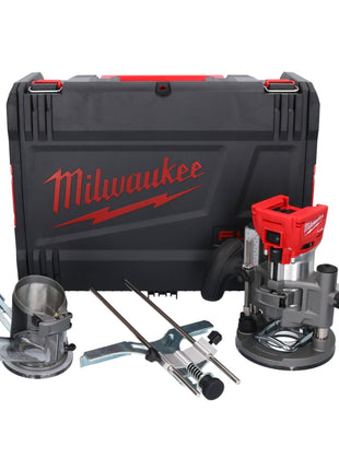 Fraiseuse à batterie Milwaukee M18 FTR-0X 18 V brushless + modules de fraisage + boîtier HD (4933471604) + éclairage batterie Milwaukee M18 TLED LED