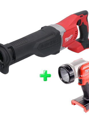 Scie sabre Recipro à batterie Milwaukee M18 BSX-0 18 V Solo (4933447275) + éclairage à batterie Milwaukee M18 TLED LED