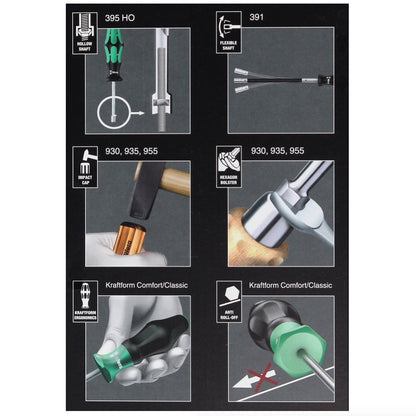 Wera Schraubendrehersatz Set Kraftform Comfort 6 tlg. 1334/6 ( 05031551001 ) - Toolbrothers