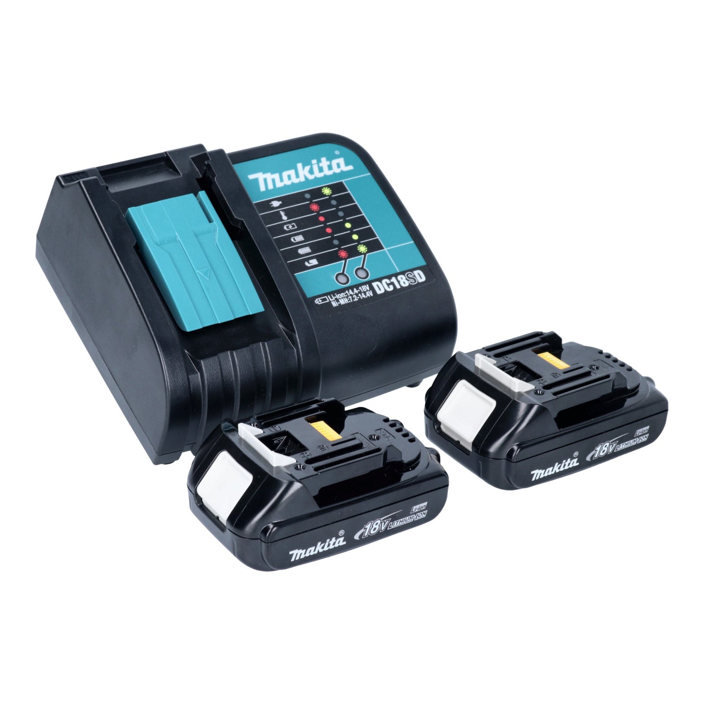 Makita DJV 180 SYXJ scie sauteuse sur batterie 18 V 135 mm + 2x batteries 1,5 Ah + chargeur + Makpac