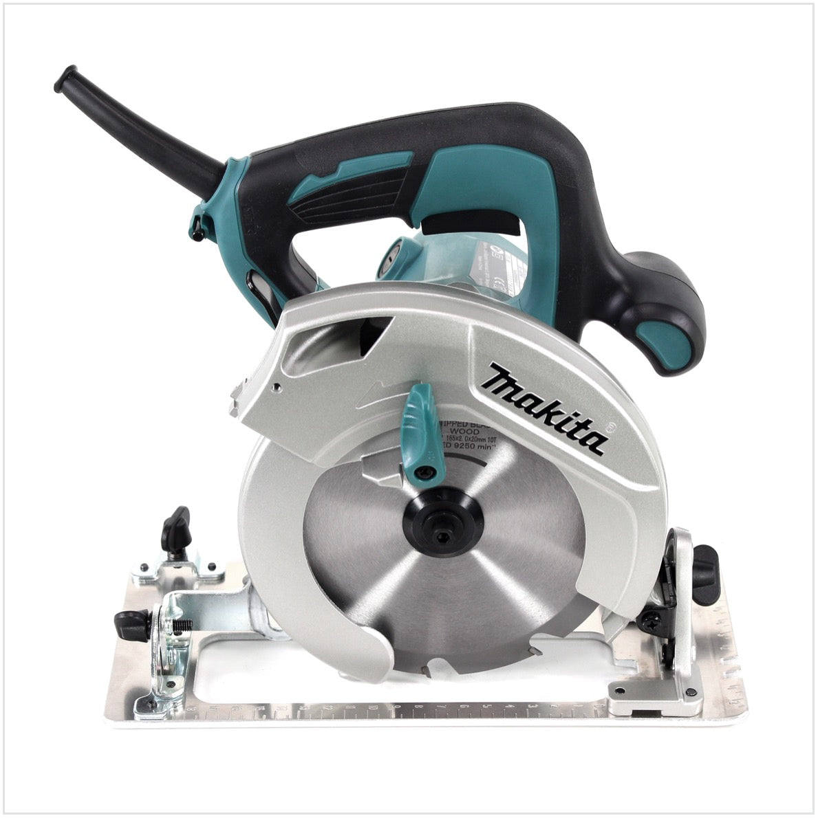 Makita HS 6601 Handkreissäge 1050W 165 mm + Führungsschienenadapter E + Führungsschiene 1400 mm - Toolbrothers