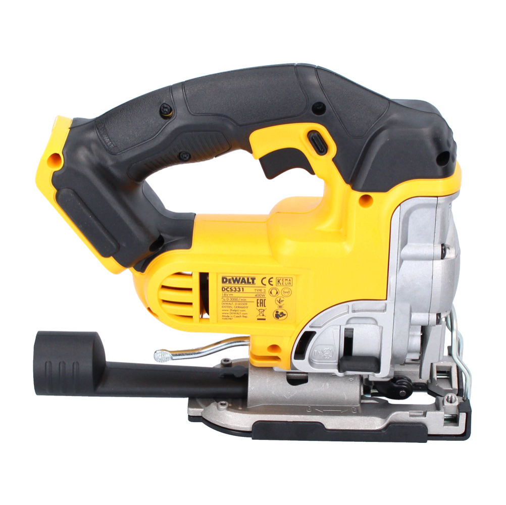 Scie sauteuse sans fil DeWalt DCS 331 N 18 V Solo + lampe à batterie DeWalt DCL 040 18 V XR Li-Ion