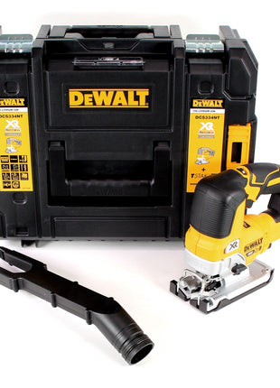 DeWalt DCS 334 NT scie sauteuse à course pendulaire à batterie 18V sans balais Solo + TSTAK + lampe à batterie DeWalt DCL 040 18V XR Li-Ion