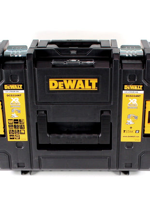 DeWalt DCS 334 NT scie sauteuse à course pendulaire à batterie 18V sans balais Solo + TSTAK + lampe à batterie DeWalt DCL 040 18V XR Li-Ion