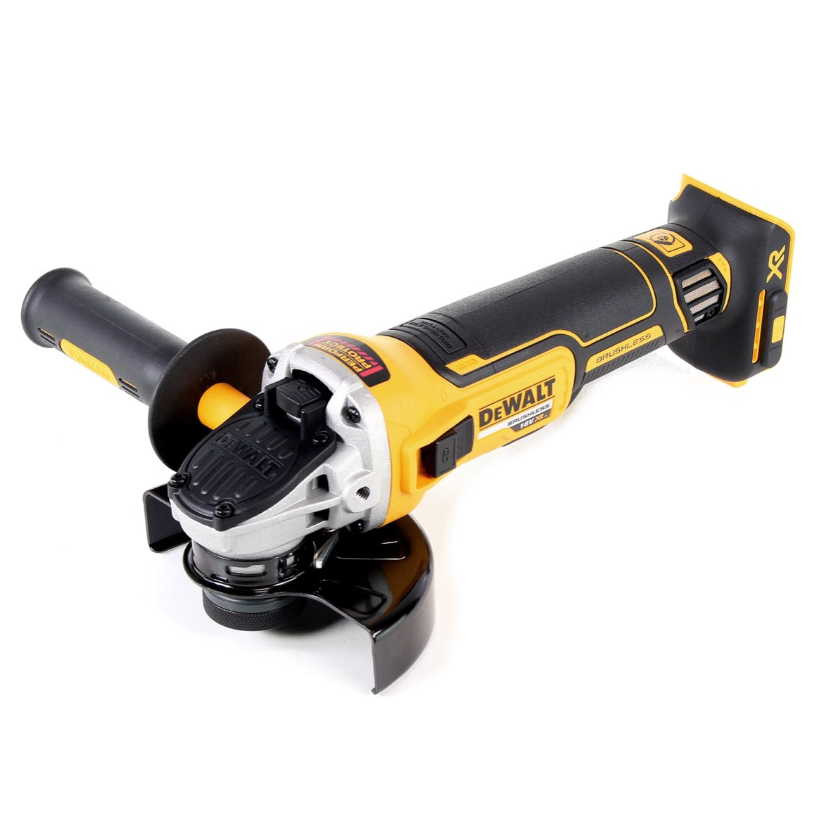 Meuleuse d'angle sur batterie DeWalt DCG 405 N 18V 125mm brushless solo + lampe sur batterie DeWalt DCL 040 18V XR Li-Ion