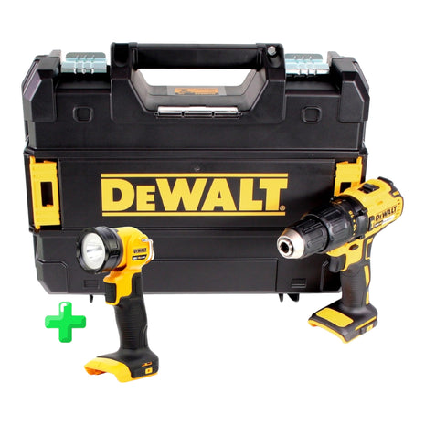 DeWalt DCD 778 NT Akku Schlagbohrschrauber 18V 65Nm Solo in TSTAK Box + DeWalt DCL 040 18V XR Li-Ion Akku Lampe