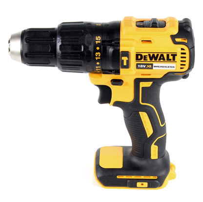 Perceuse à percussion sans fil DeWalt DCD 778 NT 18V 65Nm Solo en coffret TSTAK + lampe batterie DeWalt DCL 040 18V XR Li-Ion