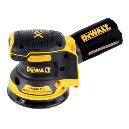 DeWalt DCW 210 NT Akku Exzenterschleifer 18V 125mm Brushless Solo + TSTAK + DeWalt DCL 040 18V XR Li-Ion Akku Lampe