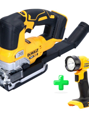 DeWalt DCS 334 N scie sauteuse à course pendulaire à batterie 18 V brushless solo + lampe à batterie DeWalt DCL 040 18V XR Li-Ion