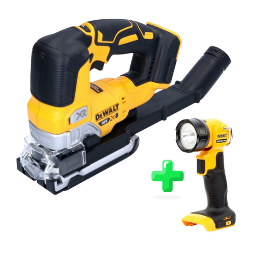 DeWalt DCS 334 N Akku Pendelhub Stichsäge 18 V Brushless Solo + DeWalt DCL 040 18V XR Li-Ion Akku Lampe