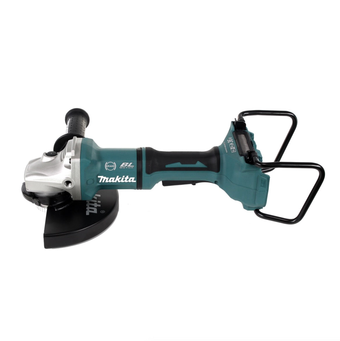 Makita DGA 900 ZKX2 Akku Winkelschleifer 36V ( 2x18V ) 230mm Brushless Solo + Ezynut + 5x Trennscheibe + Koffer - ohne Akku, ohne Ladegerät - Toolbrothers